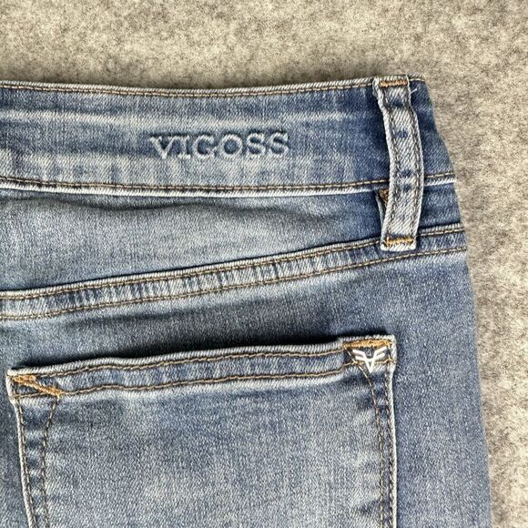 Vigoss Ace High Rise Super Skinny Jeans Womens 27 Light Wash Button Fly Stretch - Picture 6 of 16